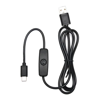 5V 3A 3000mA Napájací Adaptér, USB Typ-C Nabíjací Kábel pre Raspberry Pi 4 4B USA / EÚ Konektor, Prepínač