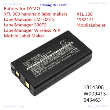 Cameron Čínsko 1814308 W009415 643463 Prenosné Tlačiarne Batérie pre DYMO XTL 300 1982171 MobileLabeler LabelManager LM-500TS