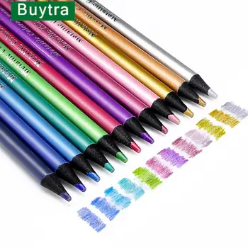 12 Farba Kovových Farebné Ceruzky Kreslenie Skíc Nastaviť Farebnosť Farba Ceruzky Povolanie Umelecké Potreby Pre Umelcov