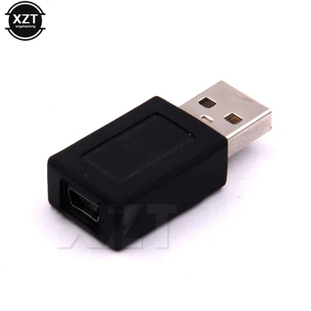 1PCS USB 2 Mini 5P kábel kábel adaptéra T port konektor Samec samica revolúcie pre auto MP4 najnovšie Telefón