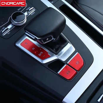 Radenie Elektronickej ručnej brzdy Tlačidlá Flitrami Dekorácie Kryt Výbava Auta Styling Pre Audi Q5 FY 2018-2020 LHD Hliníkovej Zliatiny
