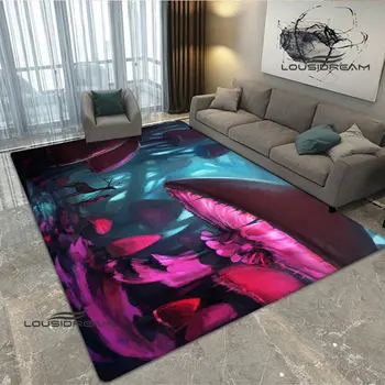 Magic forest tlač koberec obývacia izba dekorácie vonkajšie koberec Yoga mat Non -slip koberec narodeninám