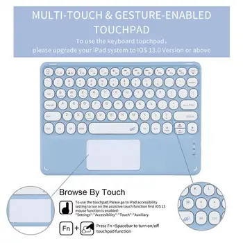 Profesionálne Inteligentné Magnetické Touchpad Klávesnica Multi-uhol Vstavaný Držiak na Pero Magnetické Touchpad Kryt Klávesnice