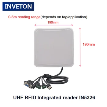 1-6m RS232 Wiegand26 6dbi Kruhové Antény Ethernet Dlho Rozsah UHF RFID Čítačka Kariet Parkovanie Vozidla Riadenia
