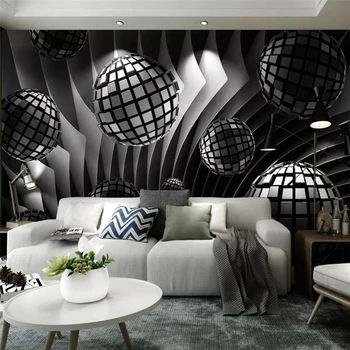 beibehang Vlastné veľké tapety 3d nástenná maľba sfére rozšírenie priestoru moderný minimalistický pozadí steny papiere domova tapety