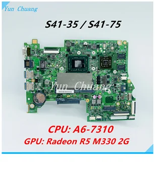 14235-1 488.03N04.0011 Pre lenovo S41-75 S41-35 notebook doska S A6-7310 CPU R5 M330 2G GPU LT415-AMD MB doske