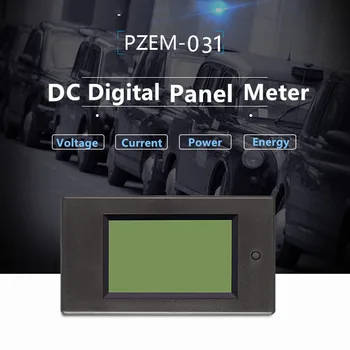 DC 6.5-100V 20A 100A Amp Watt Kwh 4 v 1 Digitálny Voltmeter Meter Ampér LCD Napájanie Spotreba Energie Aktuálne Ammeter s Posuvnými