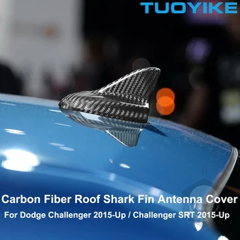Pre Dodge Challenger / Challenger SRT 2015-Up Príslušenstvo Auto Styling karbónová Strecha Shark Fin Antény Kryt Trim Nálepky