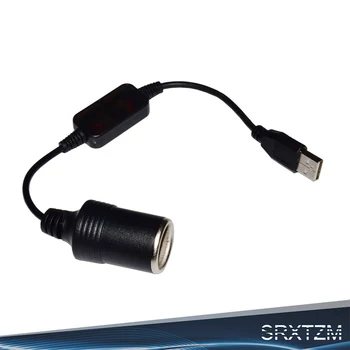 SRXTZM 2A USB Port na 12V Auto Zásuvky pre zapaĺovač Žena Drôt Converter Adaptér Káblového ovládača Pre DVR Elektronické Nabíjačky