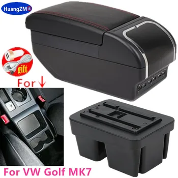 Pre VW Golf 7 Opierkou box Mk7 2014 2015 2016 2017 2018 2019 Interiérové Dovybavenie USB nabíjanie Auto Príslušenstvo