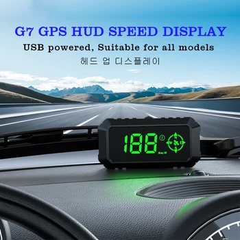 G7 GPS HUD Automatické Auto Head Up Displej Otáčkomer Digitálne Nad-rýchlosť Alarm Univerzálny Pre Bicykel, Motocykel, Projec