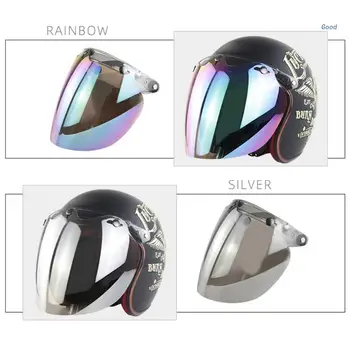 Motocyklové Prilby Bublina Clonu 3-Snap Dizajn Otvoriť Tvár Prilba Clonu s PC Objektív Darček pre Motocyklových Nadšencov