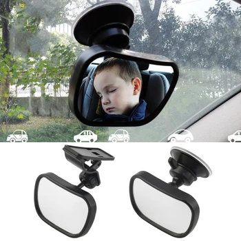 2 V 1 Baby Auto Zrkadlo Auto Bezpečnosť Zobraziť Zadnom Sedadle Zrkadlo Nastaviteľné Automatické Deti Monitor Bezpečnosť Chodu Bezpečnostné Pásy, Baby Auto Zrkadlo