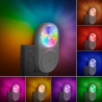 Nové ntelligent LED light control malé nočné svetlo RGB farebné atmosféru svetla detská izba s spanie svetlo, spálne, chodby,