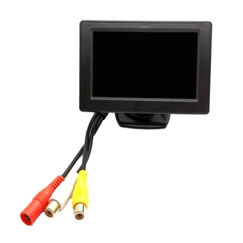 4.3 Palcový LCD Spätné Monitor Auto parkovacia Kamera Cúvanie Parkovanie Časti Systému Nepremokavé Nočné Videnie Cúvaní Zálohovanie