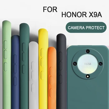 Pre Huawei Honor X9A Krásne Mäkké Silikónové Kvapaliny Prípade Shockproof kryt Pre Česť X8A/Česť X7A Mobil Fundas pre Česť X9A