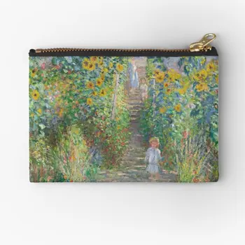 Claude Monet Je Umelec Záhrada V Ovp Zips Vrecká Ponožky Vrecku Ženy Nohavičky Balenie Vrece Peňazí Mužov Kozmetické Skladovanie