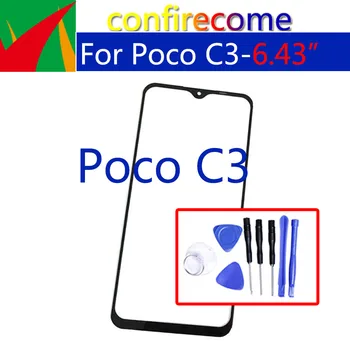 Náhrada Za Xiao Poco C3 Dotykový Panel Predný Vonkajšie Sklo Objektívu LCD Sklo
