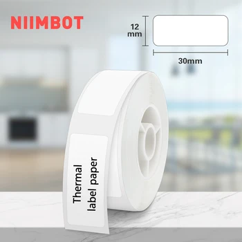 Niimbot D11 D110 D101 Label Nálepka Tepelný Papier Biely Niimbot D11 Označenie Páskou 12*30 mm Niimbot Papier v Kotúčoch DIY Cena Názov Značky
