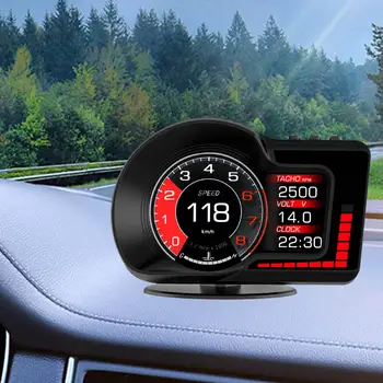 Auto Head up Displej HUD OBD2 GPS dlhodobej spotreby Automobilové Príslušenstvo Multi Funkcia Zobrazenie Únava Jazdy Pripomienka Alarm prekročenia rýchlosti