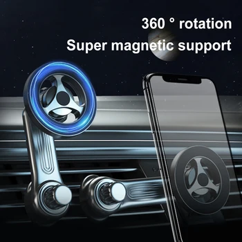 Magnetické Telefón Držiak O 360° čelné Sklo Mobilné Podporu Smartphone Univerzálny Prípojný Stojan Pre iPhone14 13 12 11 Samsung