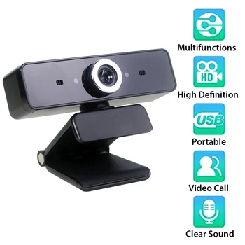 GL68 HD Webcam Video Chat Nahrávanie Usb Kamera Webová Kamera s HD Mikrofón na Počítači, on-Line Štúdium Videokonferencie Webkamera