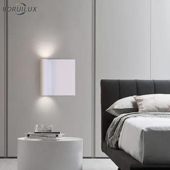 Diaľkové Stmievanie Jednoduché Biele Nové Moderné LED Nástenné Svetlá Obývacia Štúdia Izba, Spálňa, Nočné Uličky Schody Hala Svietidlá Vnútorné Osvetlenie