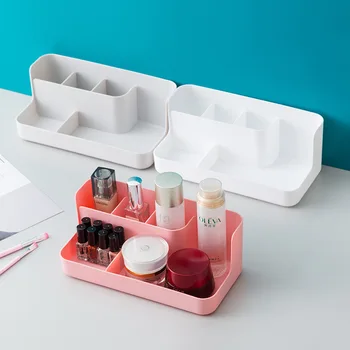 Plastové Úložný Box Make-Up Organizátor Box Šperky Kontajnera Tvoria Prípade Kozmetické Office Krabíc, Aby Sa Do Nádoby Boxy