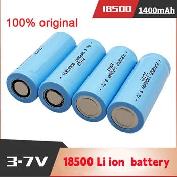 100% originálne 18500 lítium-iónová nabíjateľná batéria 3,7 V 1400mAh, používa sa na fotografické blesky, diaľkové ovládanie batérie, holiace strojčeky