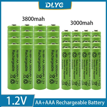 1.2 V, AA+AAA NI MH Alkalické Batérie 3000-3800mah Hodiny Pochodeň MP3 Prehrávač Hračky Nahradiť Ni-Mh Batérie