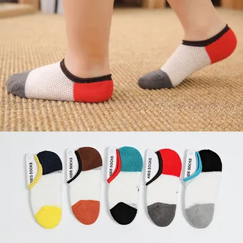 Letné nové oka ponožky veľkoobchod bavlnené ponožky deti absorbujú pot priepustnosť tenké dieťa loď ponožka