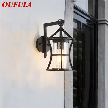 OUFULA Vonkajšie Klasické Nástenné Svietidlo LED Svetlo, Vodeodolné IP65 Sconces Pre Domáce Verandu Villa Dekorácie