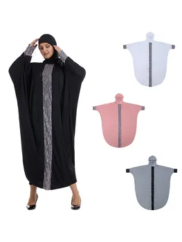 Abaya Pre Ženy Dlhé Šaty S Flitrami Nadrozmerná Maxi Islam Moslimské Oblečenie Móda Dubaj Abaya Kaftan Hidžáb Abaya Župan Jilbab