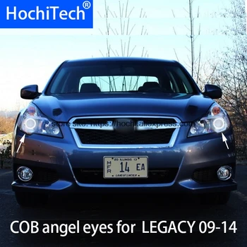 Pre Subaru LEGACY 2009-2014 COB Led denné Svetlo Biele Halo Cob Led Angel Eyes Krúžkov bez Chýb Ultra svetlé