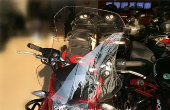 BJ300GS Predné Motocykel čelné Sklo Čelné sklo S Držiakmi