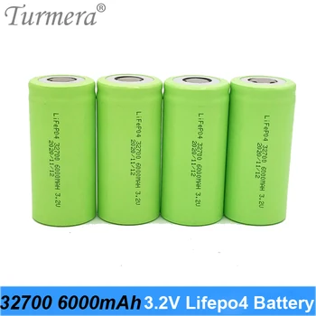 3.2 V 32700 Lifepo4 Batérie 6000mAh Vysoký Prúd 33A 55A pre Elektrické Lode a Solárny Panel Neprerušené Napájanie Turmera