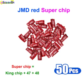 50pcs/veľa Originálnych Šikovné Baby Multifunkčné CBAY Super Red Čip Univerzálny Čipy Nahradiť JMD 46/47/4C/4 D/G/KING/48/T5 Čip