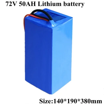 Môže Byť Prispôsobený Li-ion Batéria 72v 50ah Lítium Batéria s BMS pre Elektrické Bicykle Elektrické Motorky +5A Nabíjačky