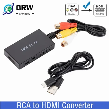 RCA-HDMI Prevodník Kompozitné pre Adaptér HDMI Podpora HD 1080P PAL/NTSC Kompatibilný s PS one, PS2, PS3 STB Xbox VHS VIDEO DVD