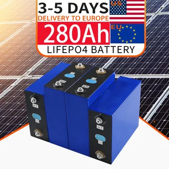 EÚ NÁS Na Sklade Lifepo4 280Ah 3.2 V Triede Lítium Železa Fosfát Batériu DIY EV RV Batéria A Solárny Systém na Uskladnenie Energie