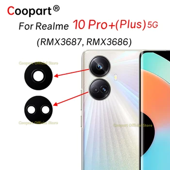 Nové Originálne zadné Zadné Sklo Objektívu Fotoaparátu Na Realme 10 Pro+ Plus 5G Nahradenie Adhesiver Nálepky RMX3686 RMX3687