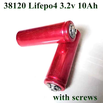 4pcs lifepo4 3.2 v 10Ah bunky 38120 3.2 v 10ah lifepo nie lítium-lipo 20A pre pack diy 12v 10ah výkon úložný priestor + skrutky zadarmo lode