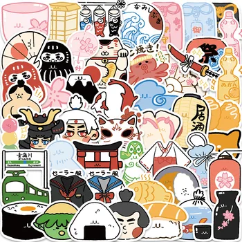 10/50pcs Japonskom štýle Graffiti Nálepky Estetické Cartoon Obtlačky Notebook Batožiny Skateboard Telefón Gitara Auto Nálepky Hračka
