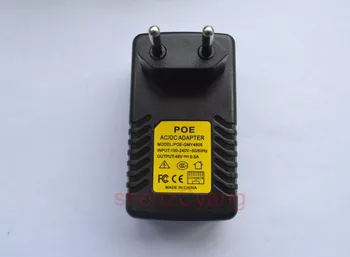 Vysoká Kvalita 100ks DC 48V 0.5 Sieťovej Zástrčky POE Injektor Ethernet Adaptér IP Telefónu / Kamera Napájací zdroj EÚ alebo NÁS plug