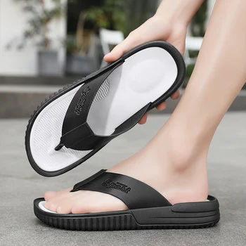 2023 Noví ľudia, Papuče Letné Módne Značky Flip Flops Bežné Mužov Topánky Vonkajšie Pohodlné Listov Topánky Non-slip Plážové Sandále