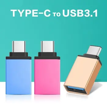 USB-C 3.1 Typ C Samec na USB 3.0 Adapter OTG Synchronizáciu Údajov Nabíjací Kábel