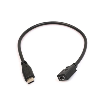 Nový Typ C USB 3.1 Mužov k Mini USB Žena Plnenie Dátový Kábel pre Nexus 6P