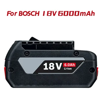 1-3PSC 18V Batéria Pre Bosch GBA 18V 6000mAh Lítium BAT609 BAT610G BAT618 BAT618G 17618-01+nabíjačka