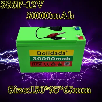 12V 30Ah lítia 18650 batériu 3S6P vstavané vysoký prúd 20A BMS pre postrekovače, vozíky, detské elektrické vozidlo batterie