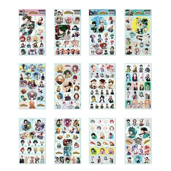 12 Ks/Set Anime, Môj Hrdina Akademickej Obce Dekoratívne Nálepky Midoriya Izuku Denník Kreslené Postavičky Štítok Nálepky